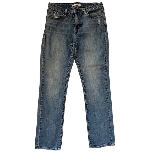 Levi's Mid Rise Skinny Blue Jeans Women's Size 31 Medium Wash Denim - Picture 1 of 7